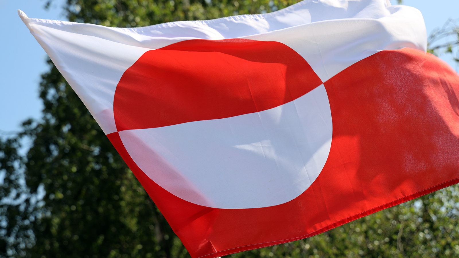 grønlandsk flag til grønlands nationaldag på kofoeds skole
